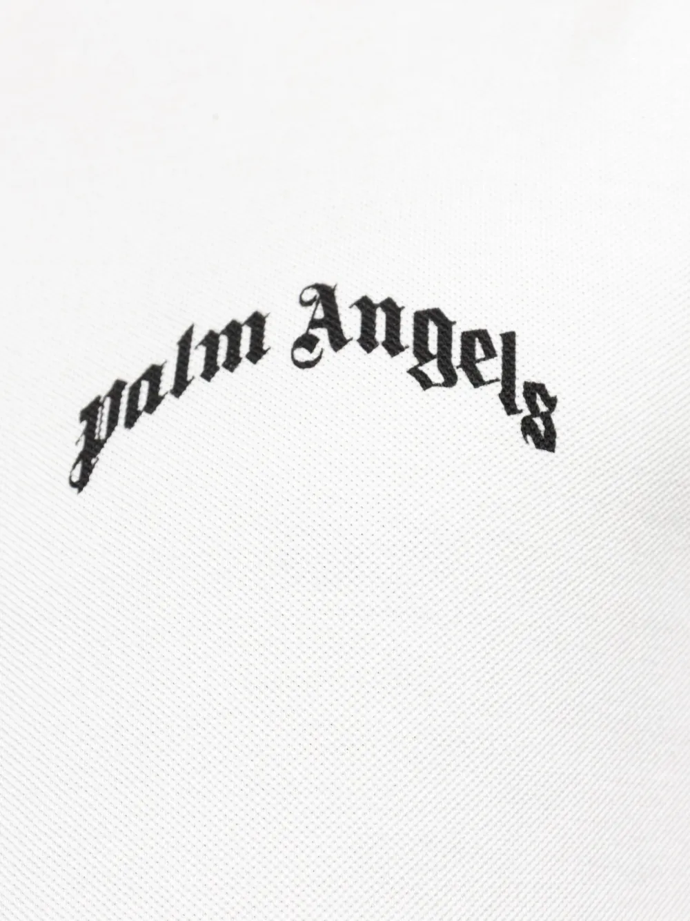 Palm Angels logo-print polo shirt Wit