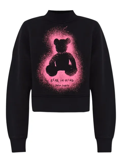 Palm Angels bear spray-paint sweatshirt