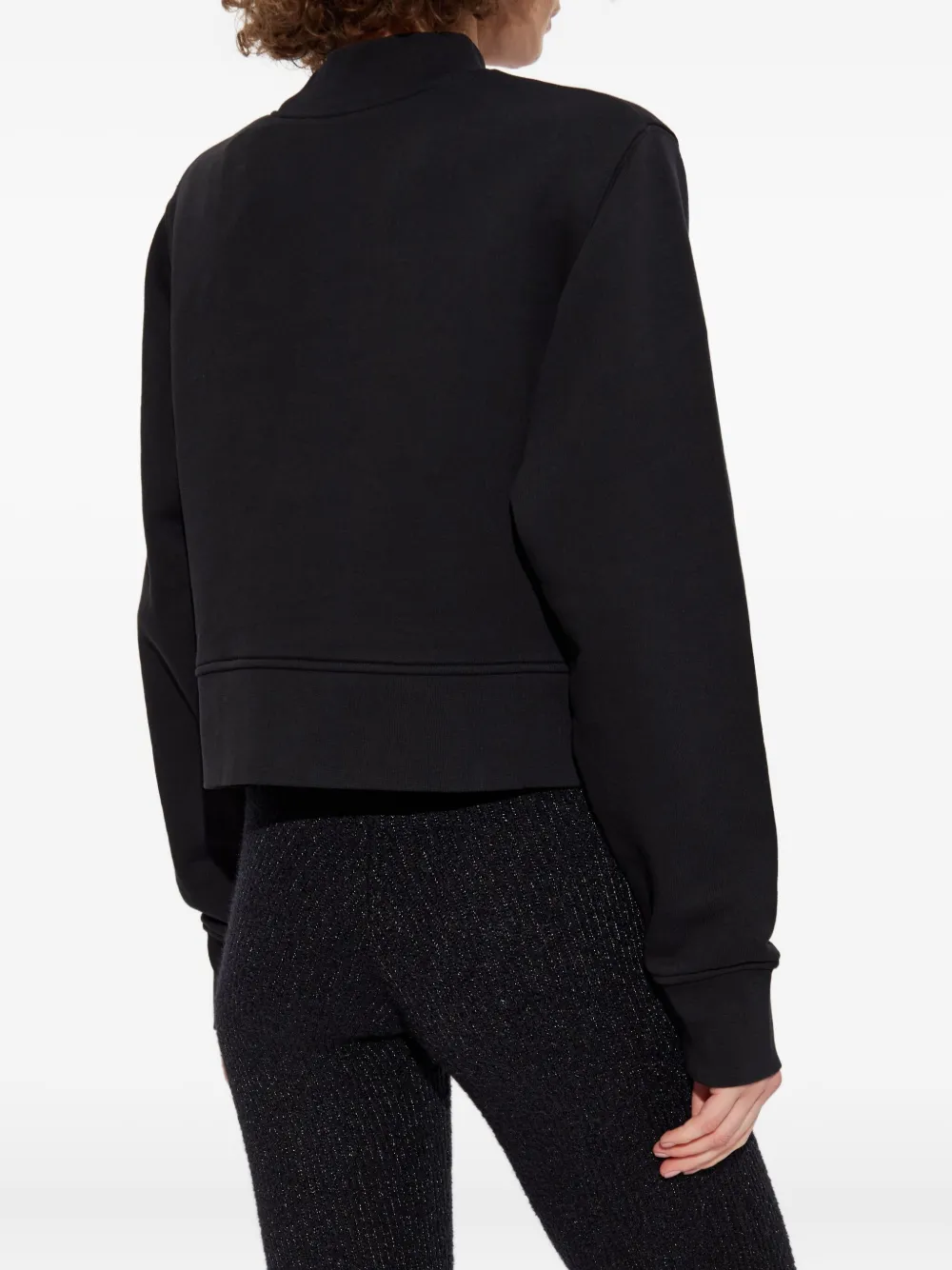 Palm Angels bear spray-paint sweatshirt Zwart