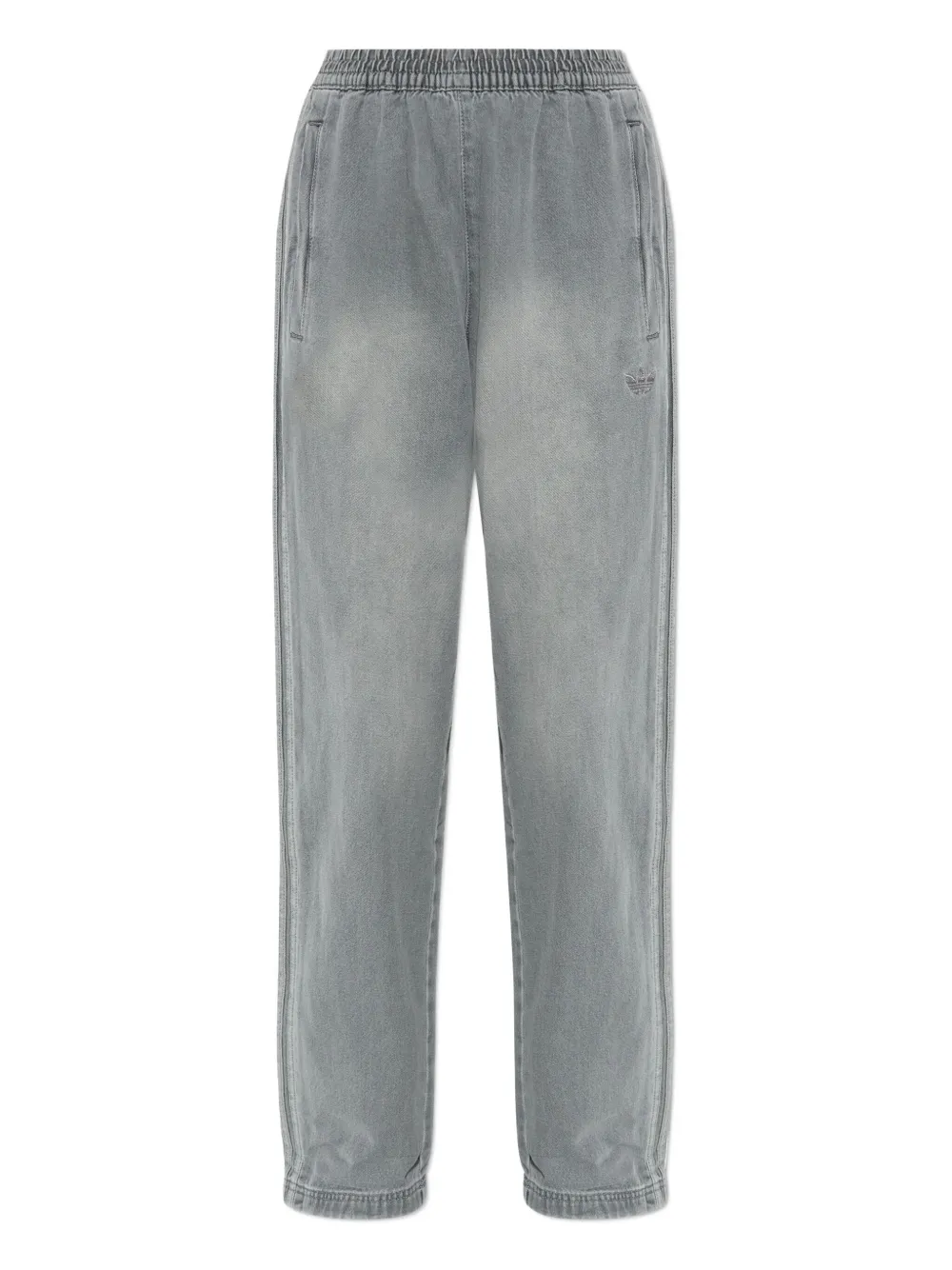 side-stripe cotton trousers