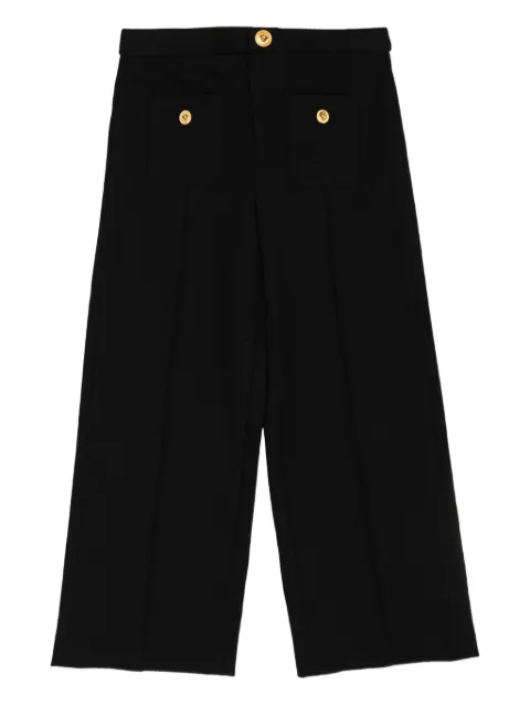 Versace Kids medusa-button trousers