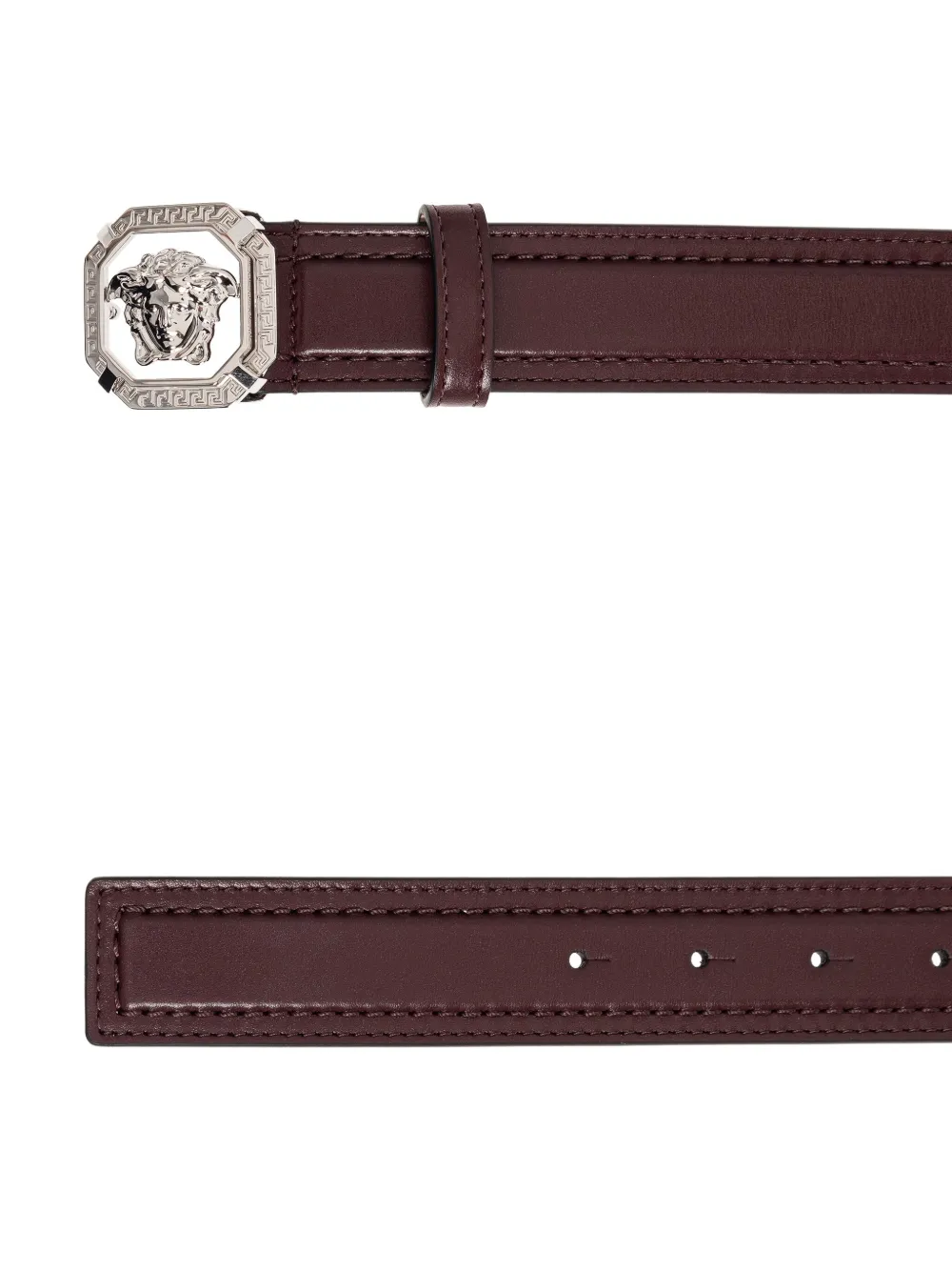 Versace Leren riem Rood