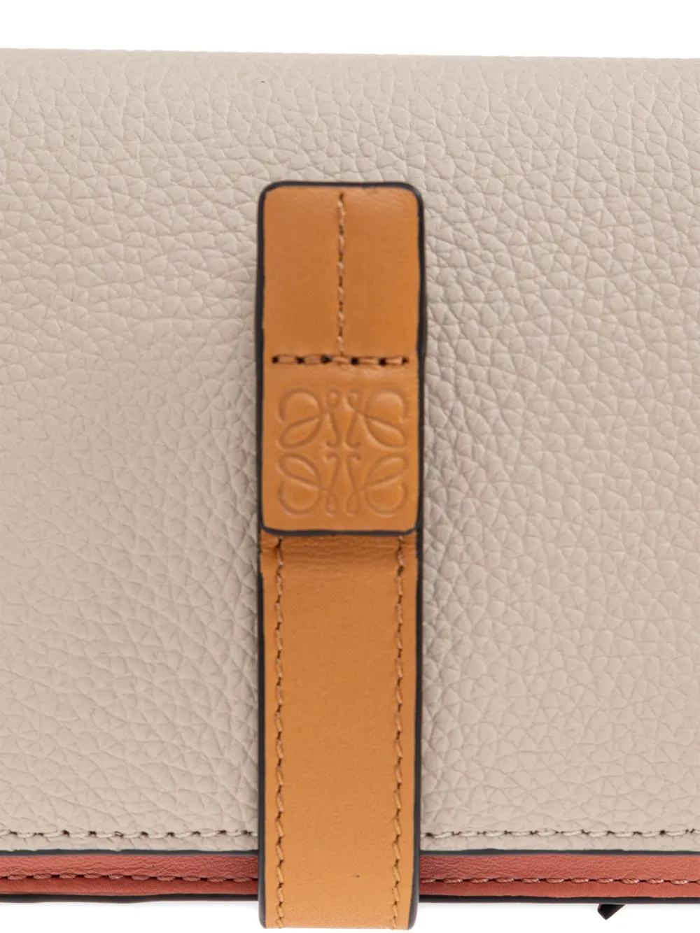 Loewe Two-tone Leather Wallet In Gray