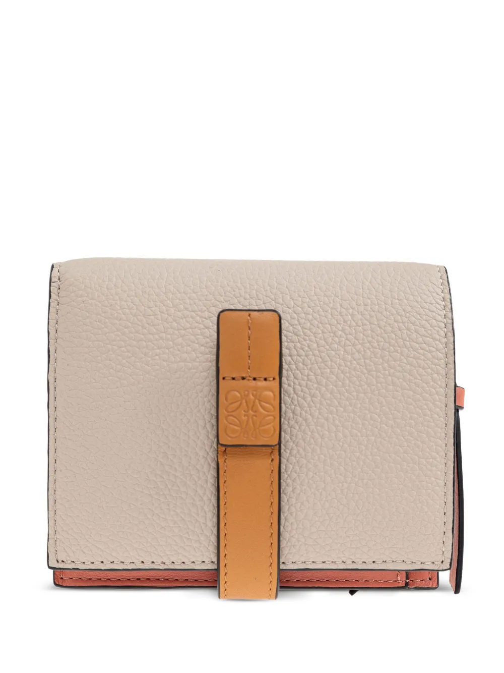 LOEWE Leren portemonnee met band Grijs
