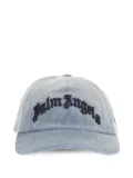 Palm Angels logo-embroidered denim cap - Blue