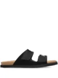 Palm Angels double-strap logo sandals - Black