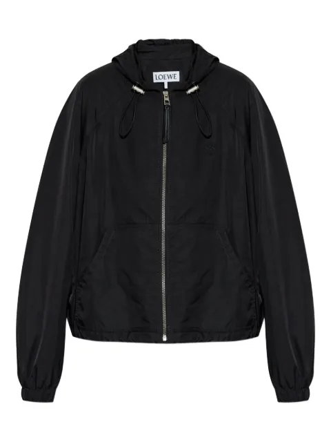 LOEWE hooded drawstring bomber jacket