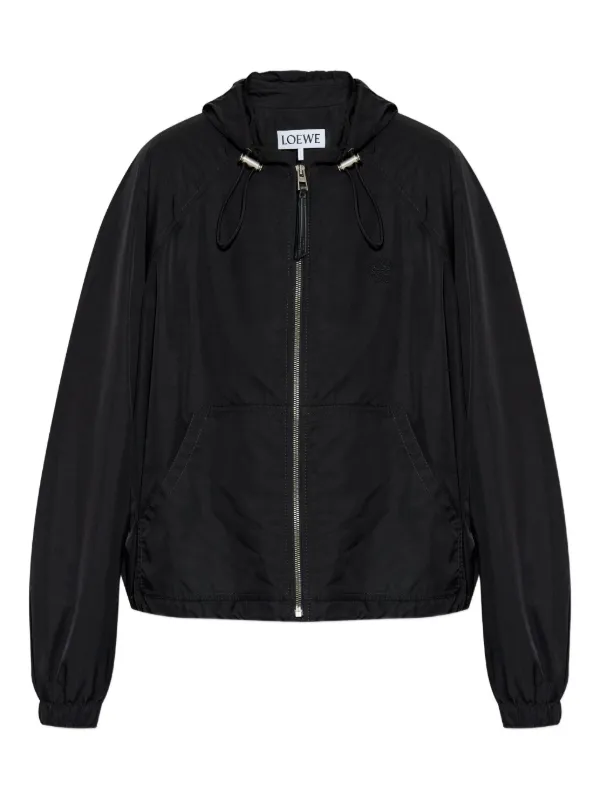 LOEWE ブラック フード付きジャケット LOEWE ブラック フード付きジャケット