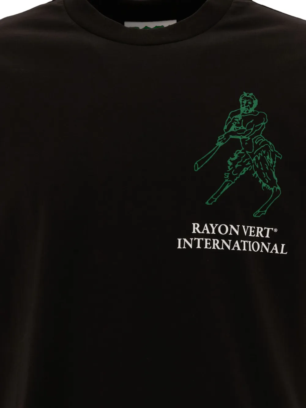 Rayon Vert Graphic-print T-shirt In Black