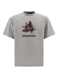 Rayon Vert insect-motif atom T-shirt - Grey