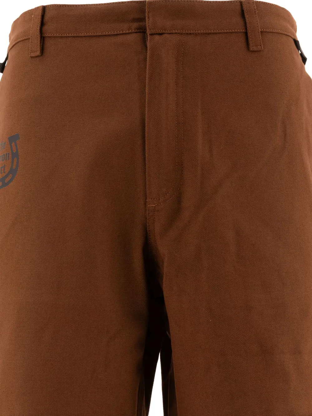 Rayon Vert Panelled Cotton Trousers In Brown