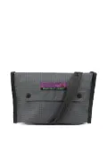 Rayon Vert small grid-pattern flap shoulder bag - Grey