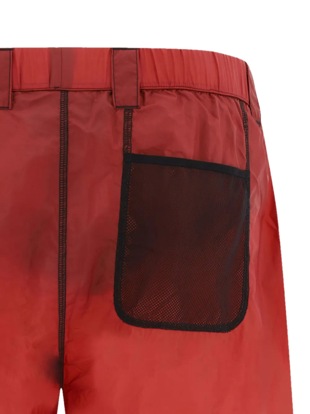 Rayon Vert Logo-printed Swim Shorts In Brown