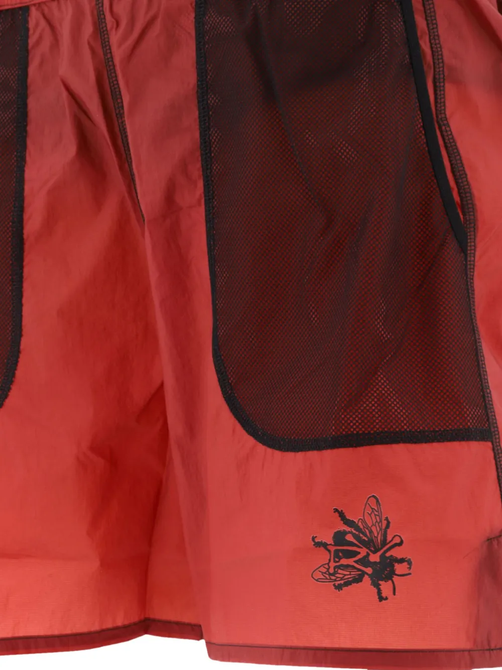 Rayon Vert Logo-printed Swim Shorts In Brown