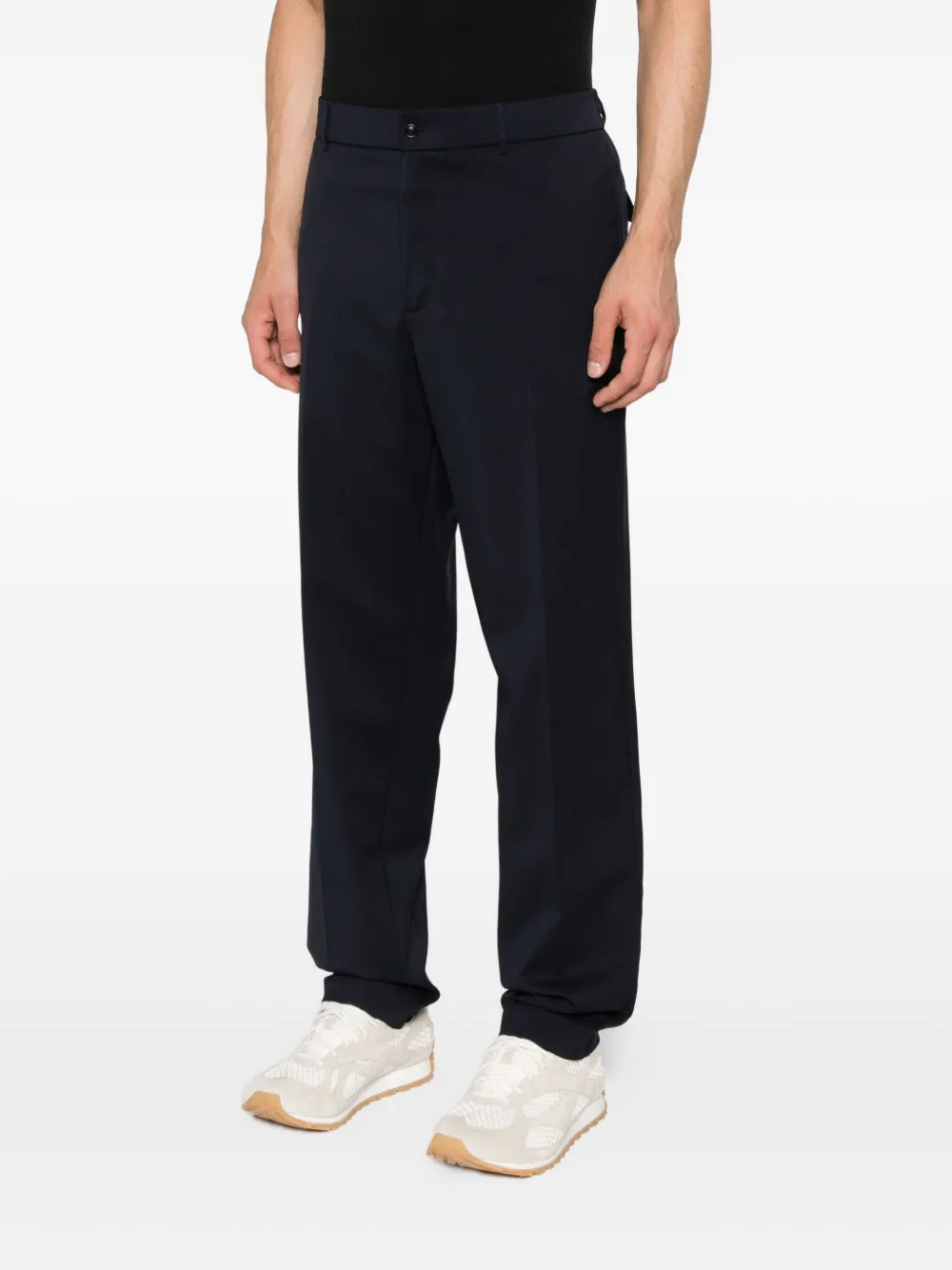 Moncler Broek van wolblend Blauw