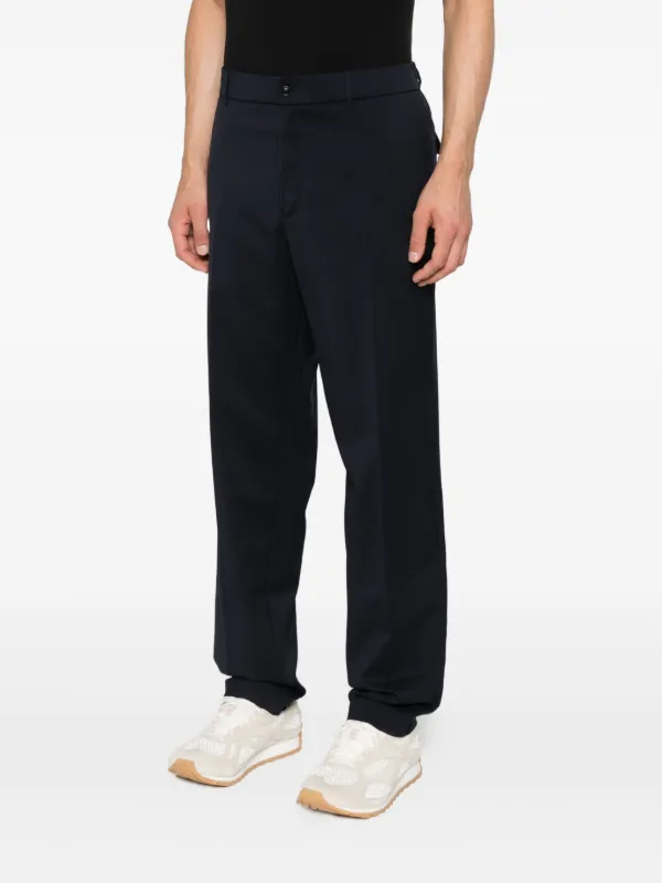 モンクレール ガムブルー ウール パンツ サイズ1 Moncler ウールブレンド パンツ | ブルー | FARFETCH JP