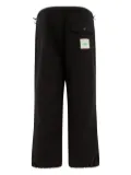 Rayon Vert elasticated-waist cotton trousers - Black
