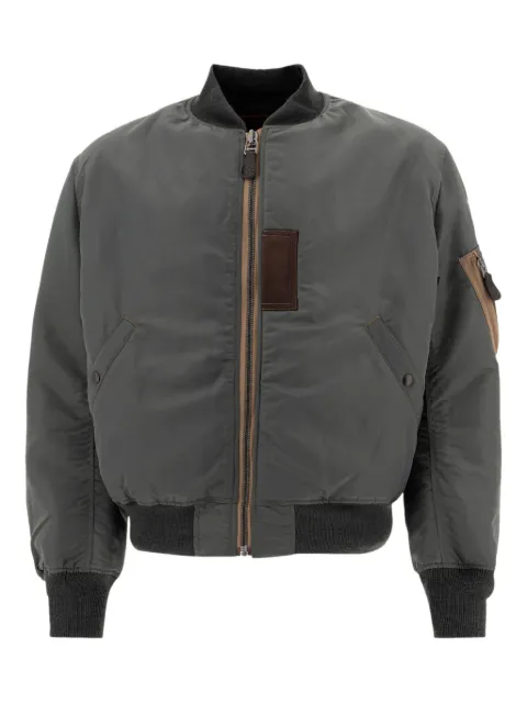 Buzz Ricksons logo-print bomber jacket