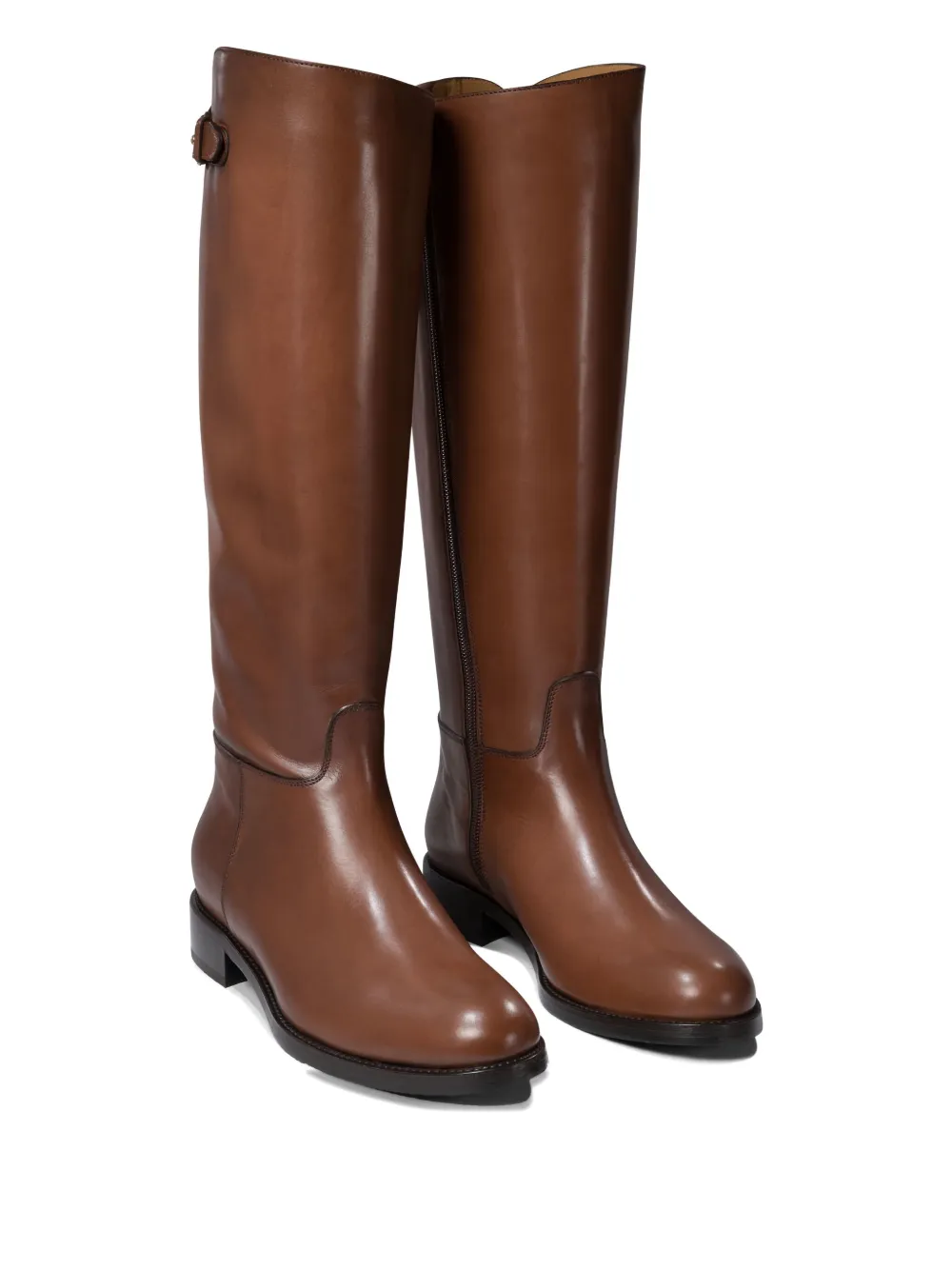 Maretto buckle-fastening zipped boots Brown