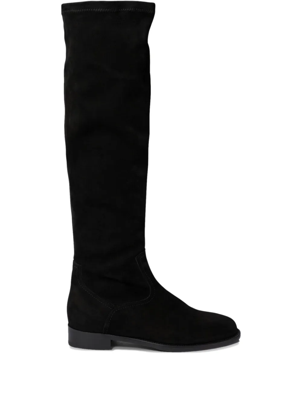 Maretto suede knee-high boots Black