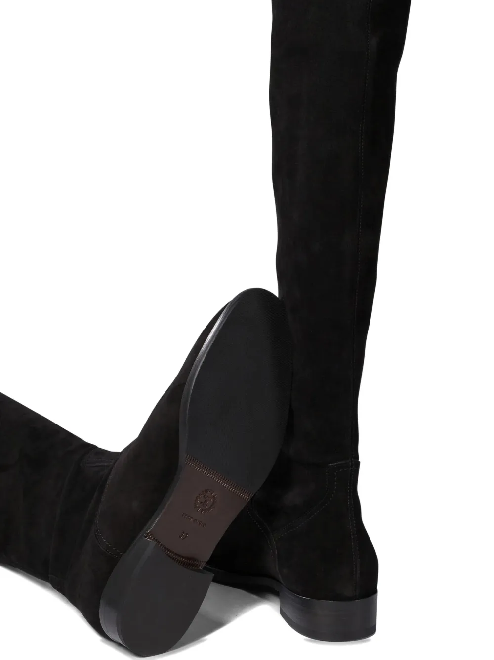 Maretto suede knee-high boots Black
