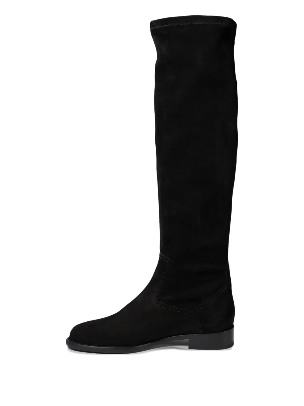 Maretto suede knee-high boots Black