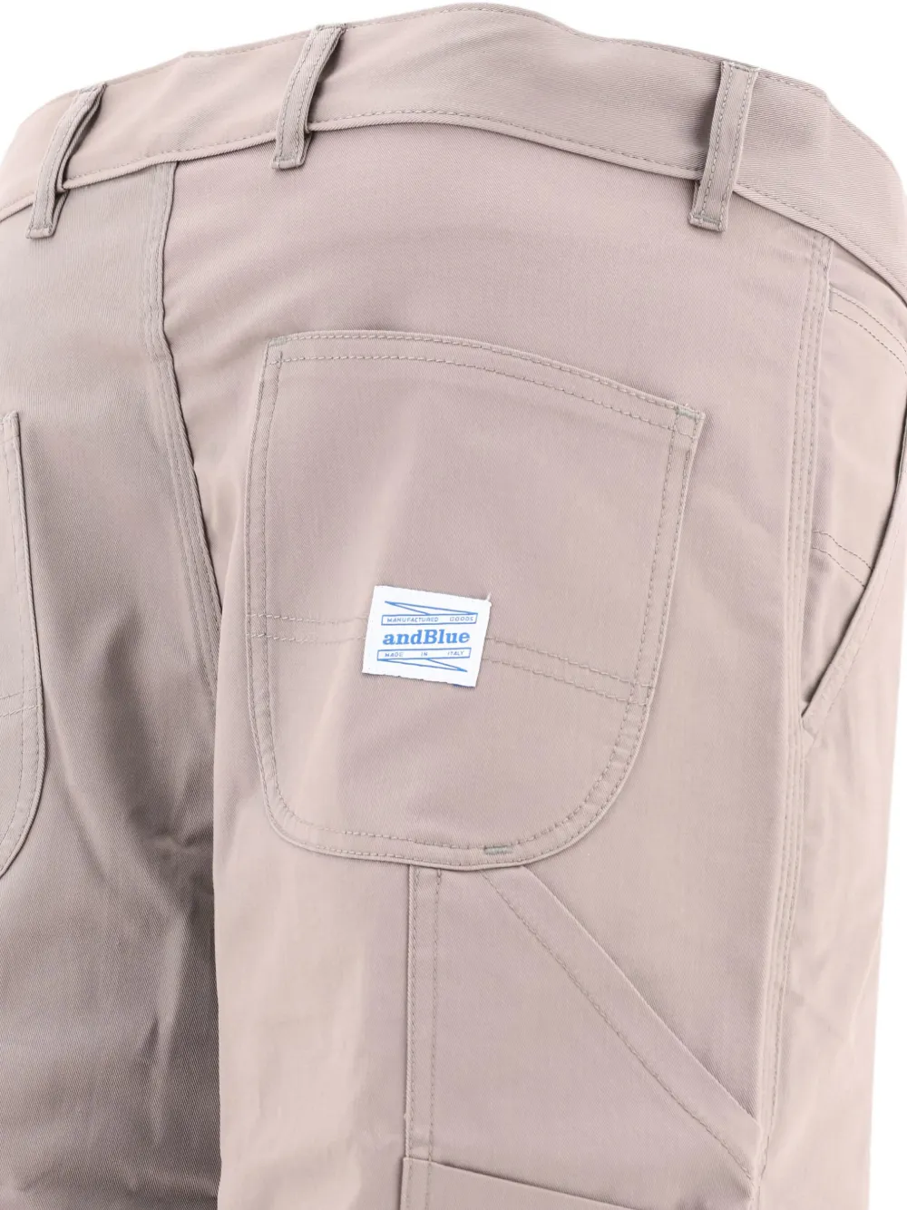 Andblue Carpenter Trousers Brown In Purple