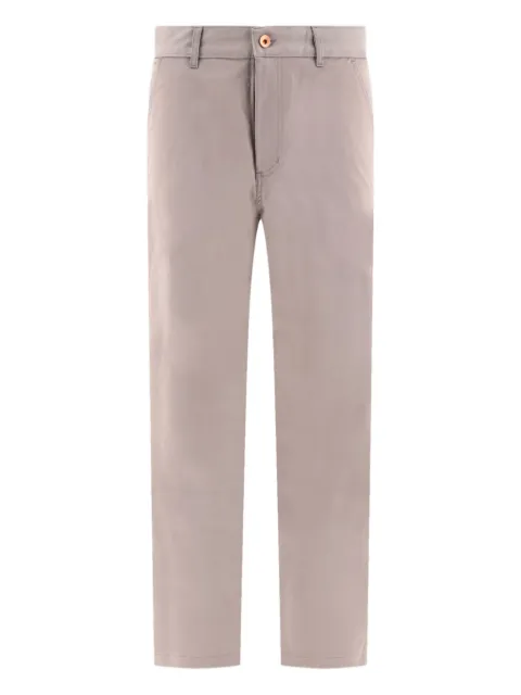 andBlue cotton-blend trousers