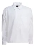 DAIWA PIER39 half-zip pocket shirt - White