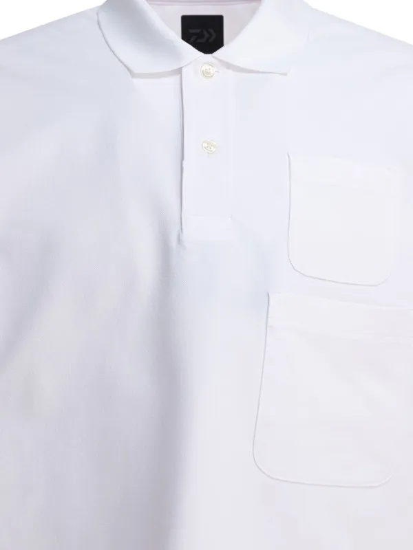 DAIWA PIER39 double-pocket Polo Shirt | White | FARFETCH PH