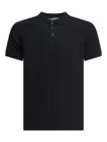 ALTUM short-sleeve buttoned polo shirt - Black