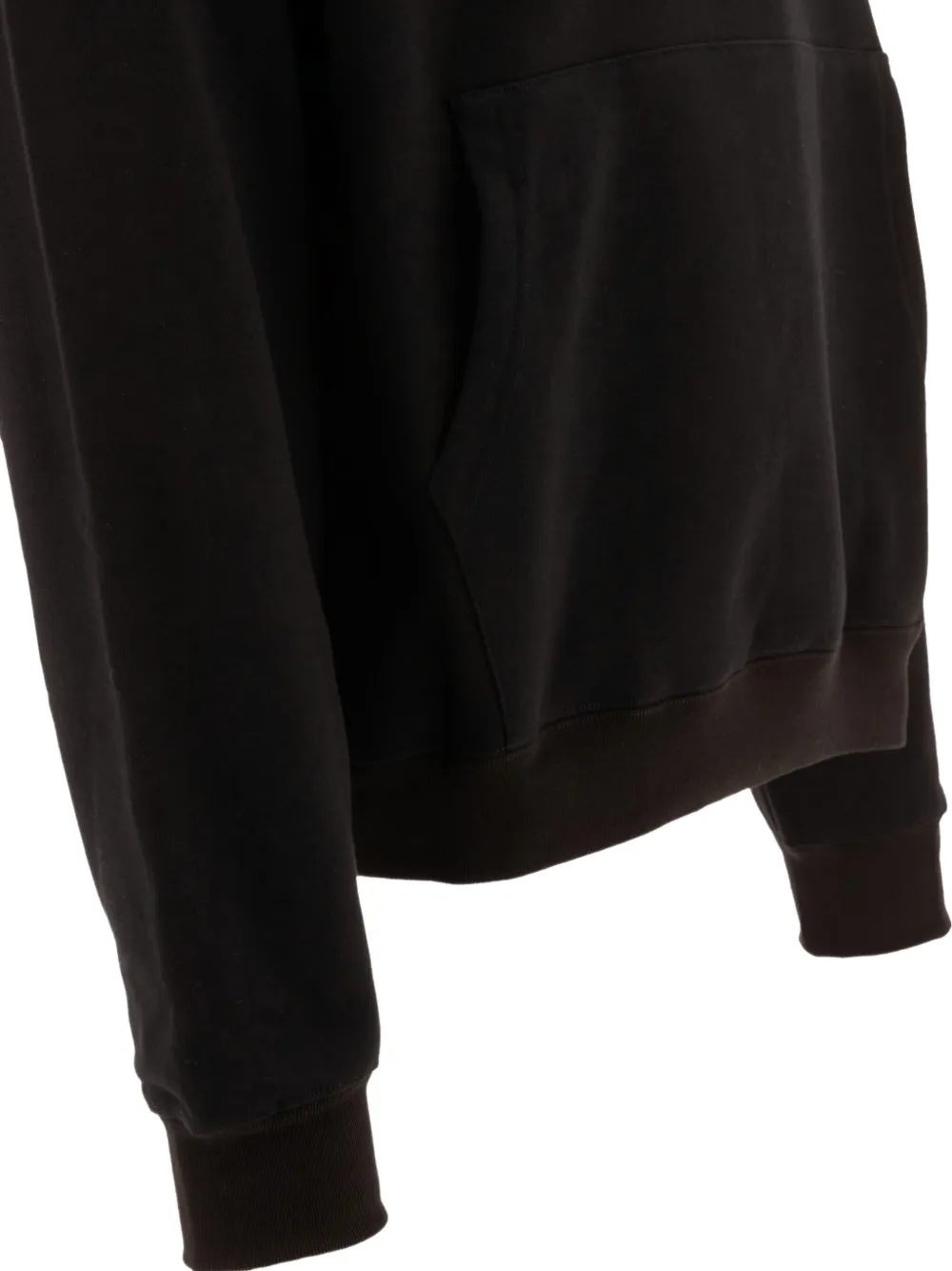 Rayon Vert Graphic-print Drawstring Hoodie In Black
