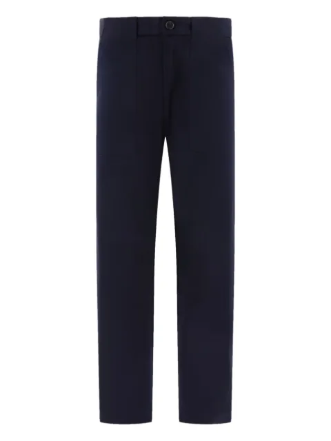 andBlue logo-patch trousers