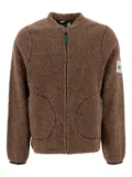 Rayon Vert logo-patch fleece jacket - Brown