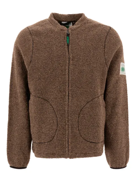 Rayon Vert logo-patch fleece jacket