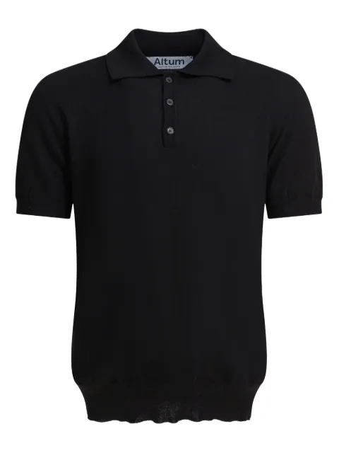 ALTUM short-sleeve knitted polo shirt