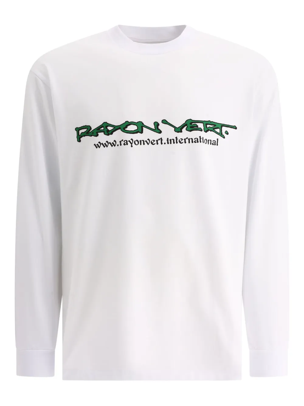 Rayon Vert dragon-print long-sleeve T-shirt | White | Image 1