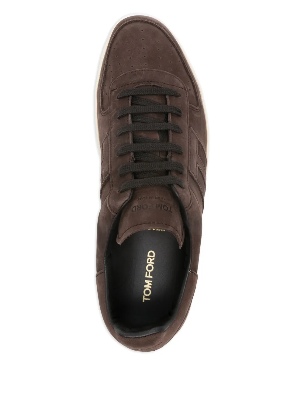 TOM FORD Radcliffe leren sneakers Bruin