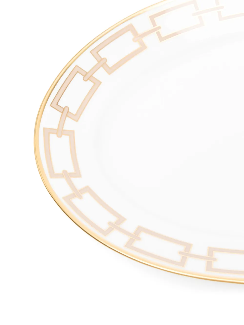 Ginori 1735 Oval-frame Gold-edged Platter (34cm) In White