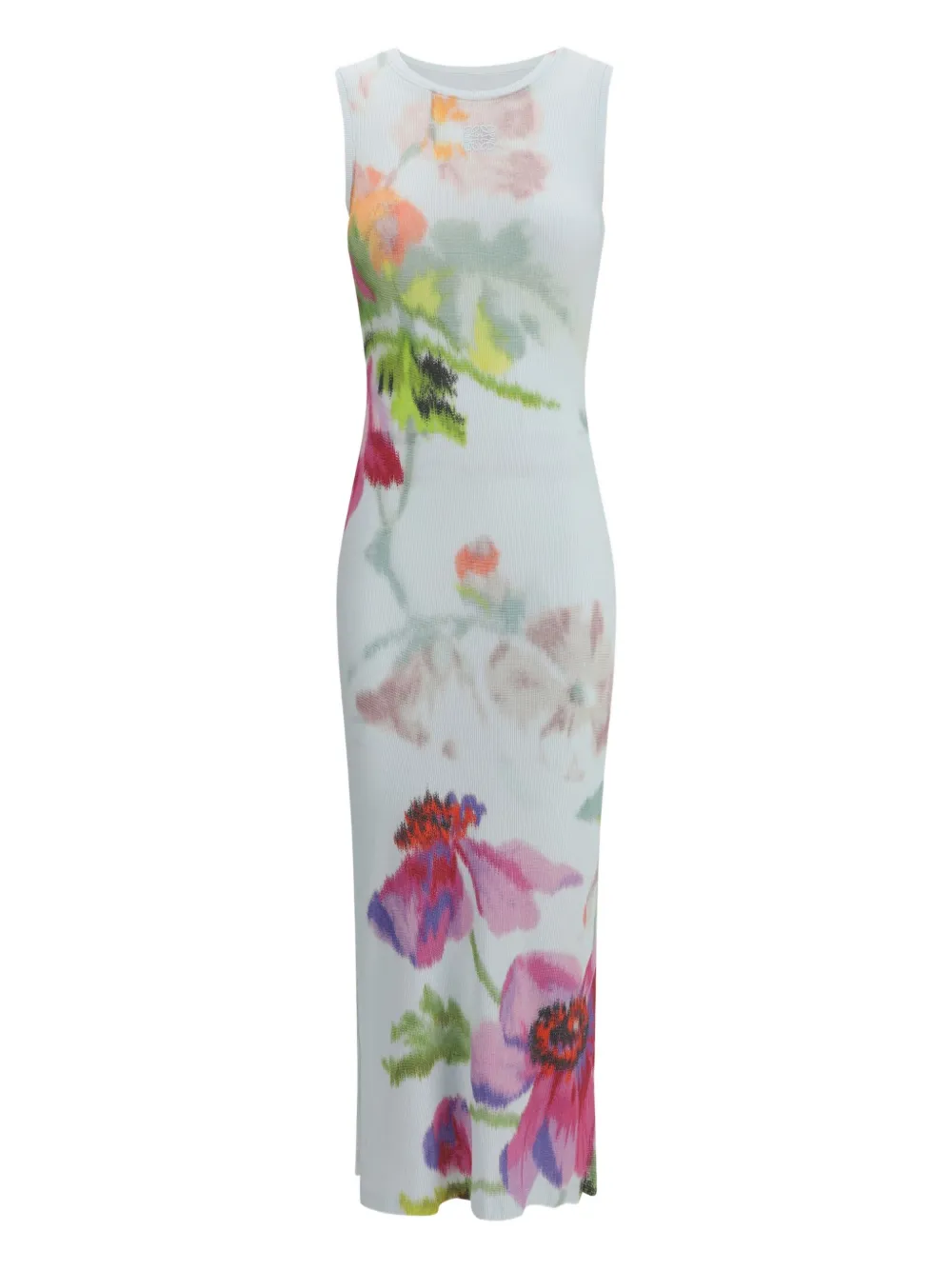 LOEWE Jurk met bloemenprint Wit