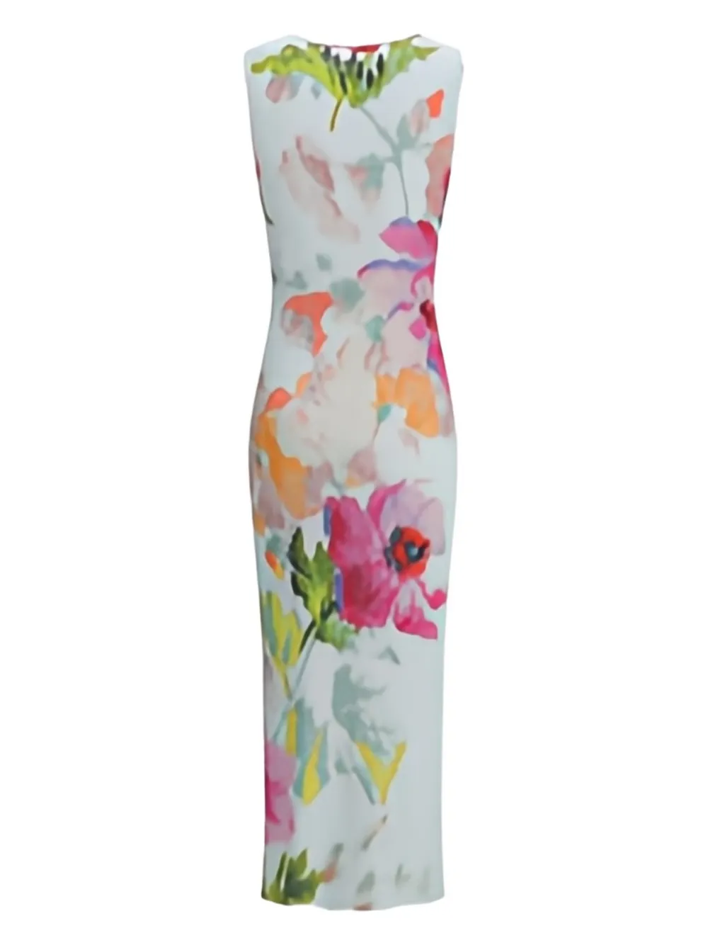 LOEWE floral-print dress - Wit