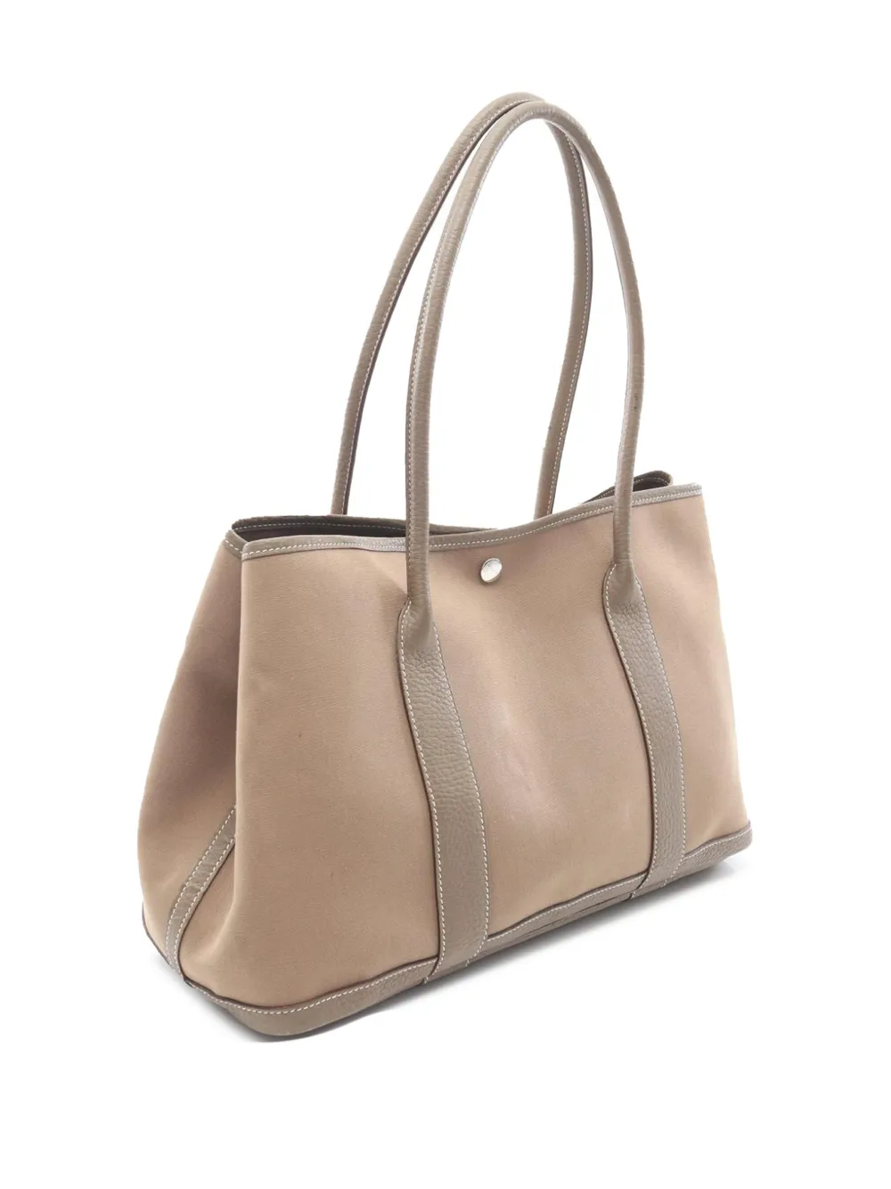 Pre-owned Hermes 2012 Toile And Negonda Garden Party 39 Tote Bag