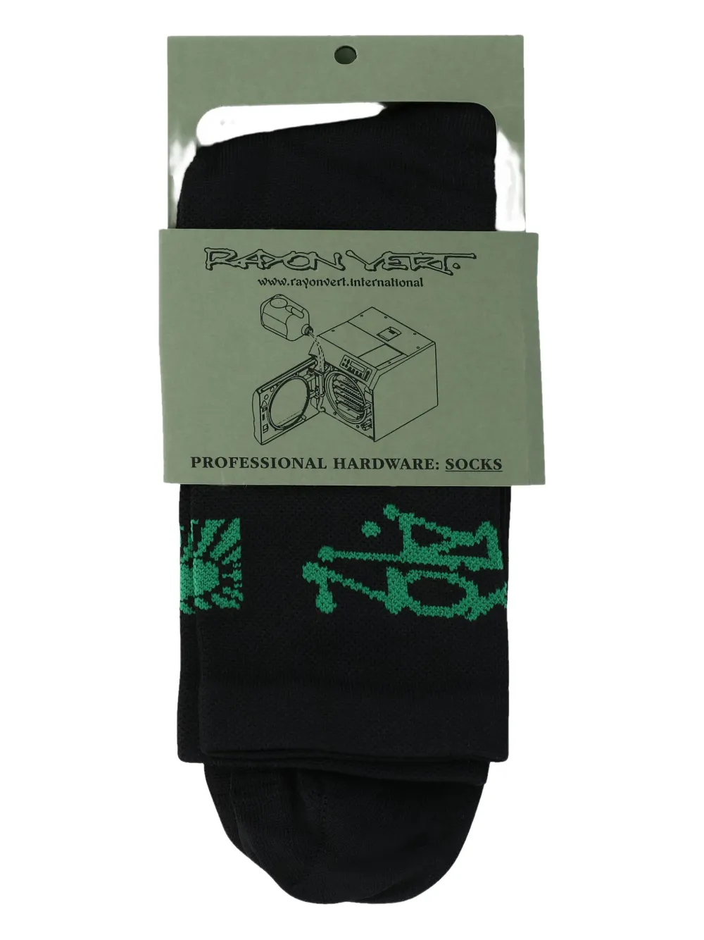 Rayon Vert logo-detailed socks | Black | Image 1