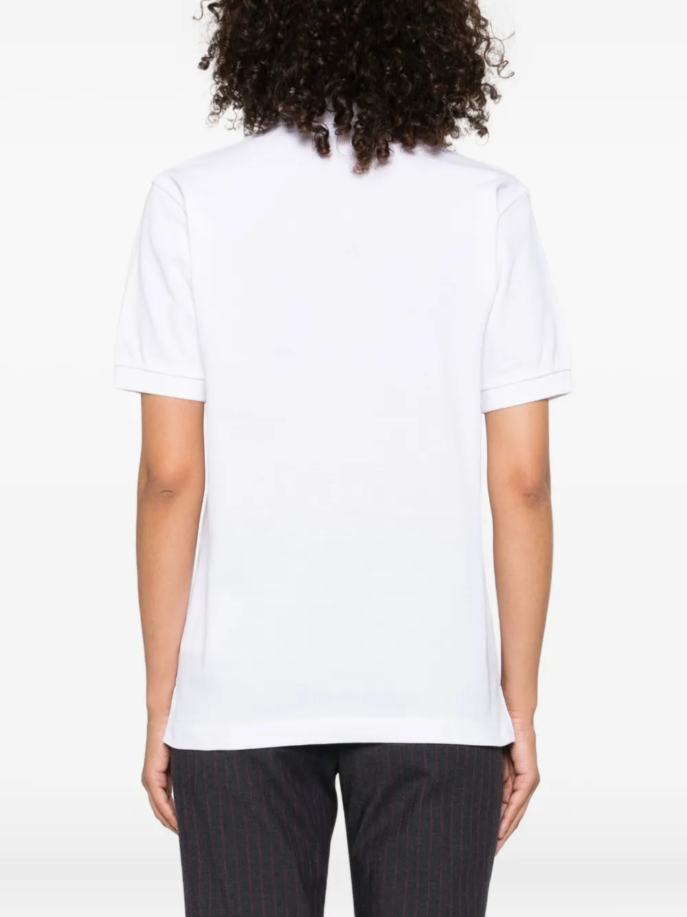 Comme Des Garçons Play heart-patch polo shirt Wit