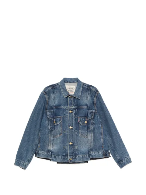sacai buttoned denim jacket