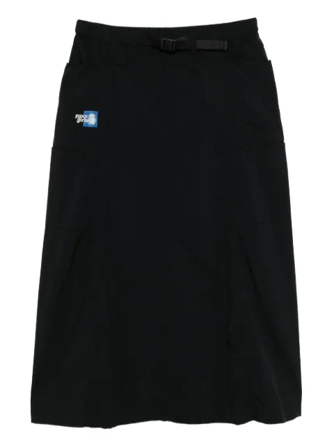 FINGERCROXX logo-patch skirt
