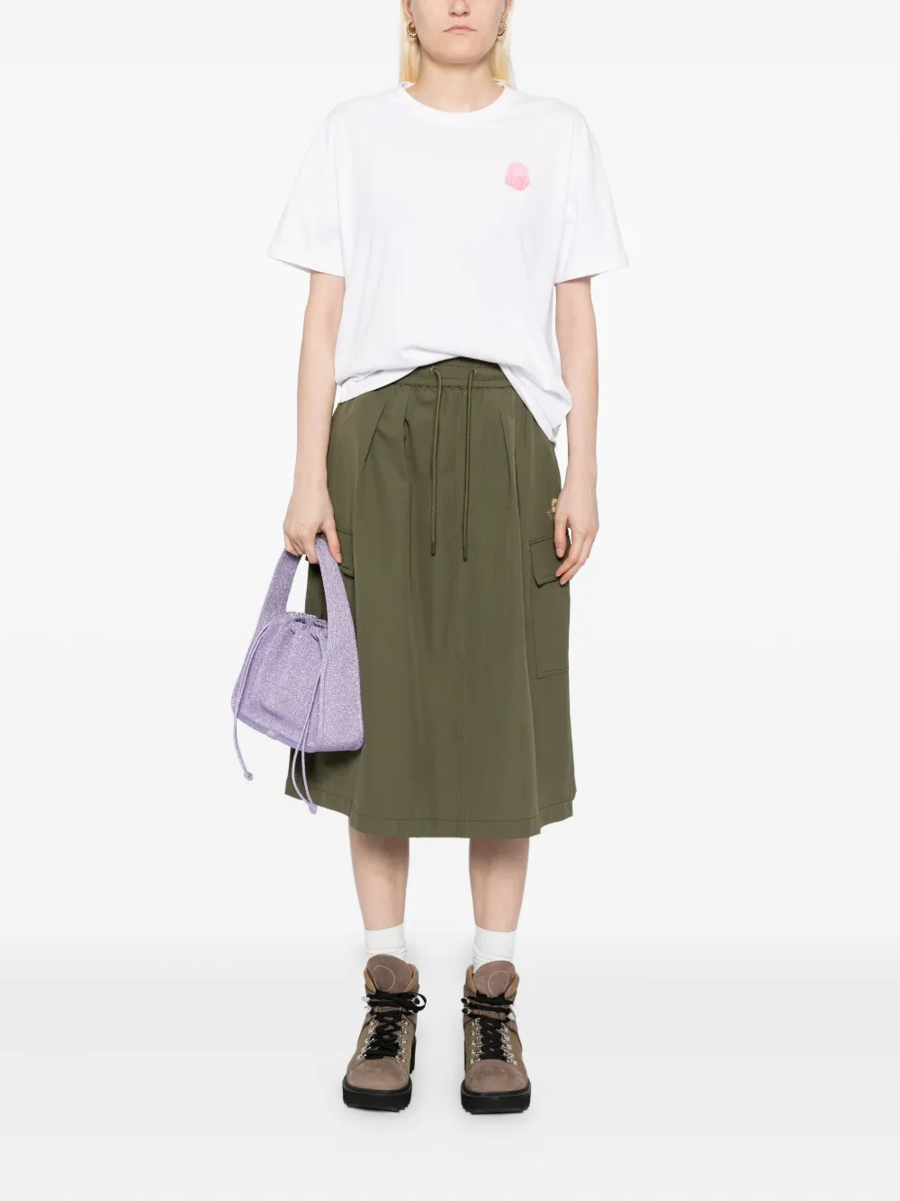 FINGERCROXX logo-embroidered skirt | A-Line Skirts | Image 2