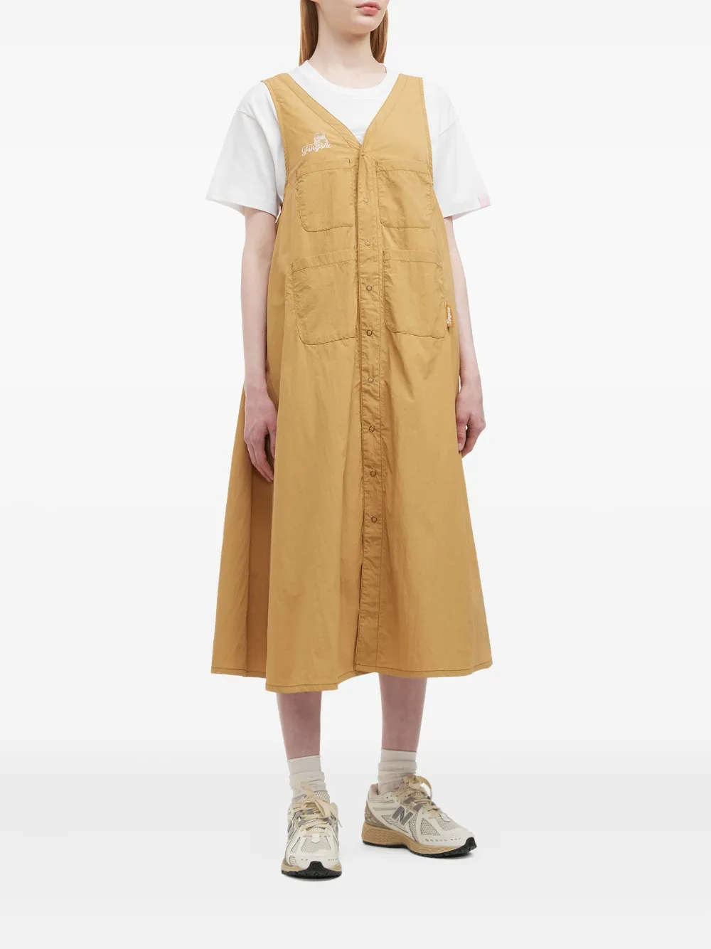 FINGERCROXX button-front pocket midi dress | Day Dresses | Image 2