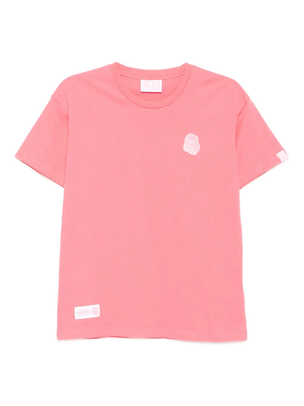 FINGERCROXX logo-embroidered T-shirt | Pink | Image 1