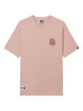 FINGERCROXX embroidered-patch T-shirt - Pink